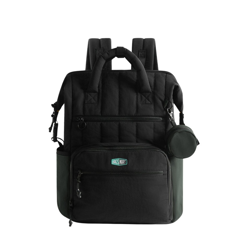 Bagsmart Walker Featherlight Travel Diaper Backpack 25L (Black)