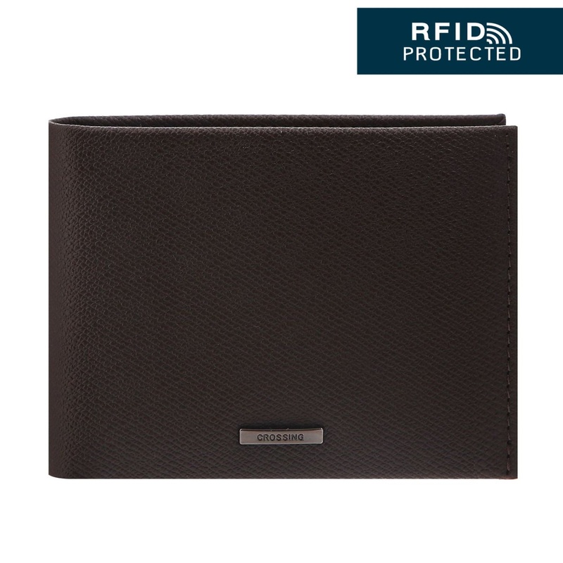 Crossing Elite Money Clip Leather Wallet RFID – Chocolate