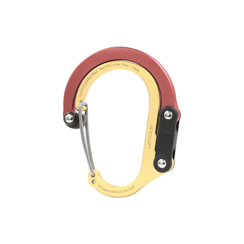 Heroclip Carabiner Small – Gold & Cinnamon