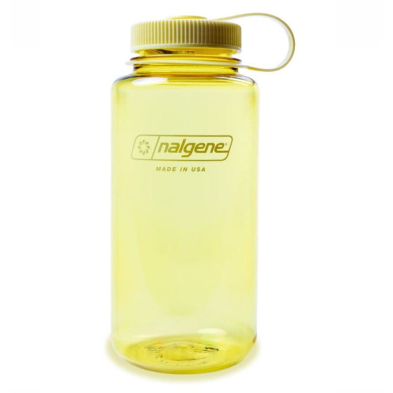 Nalgene 16oz Wide Mouth Sustain Water Bottle – Butter (Monochrome)