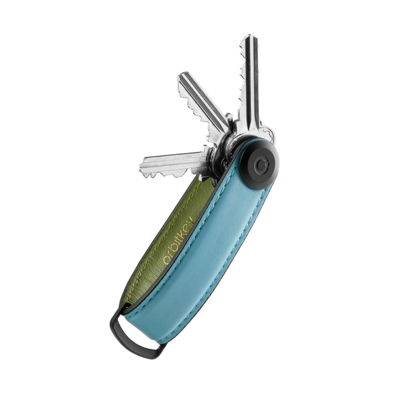 Orbitkey Leather Key Organiser 2.0 (Sea Foam)