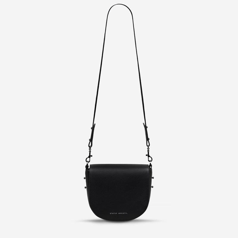 Status Anxiety Art Of Pretending Leather Crossbody – Black