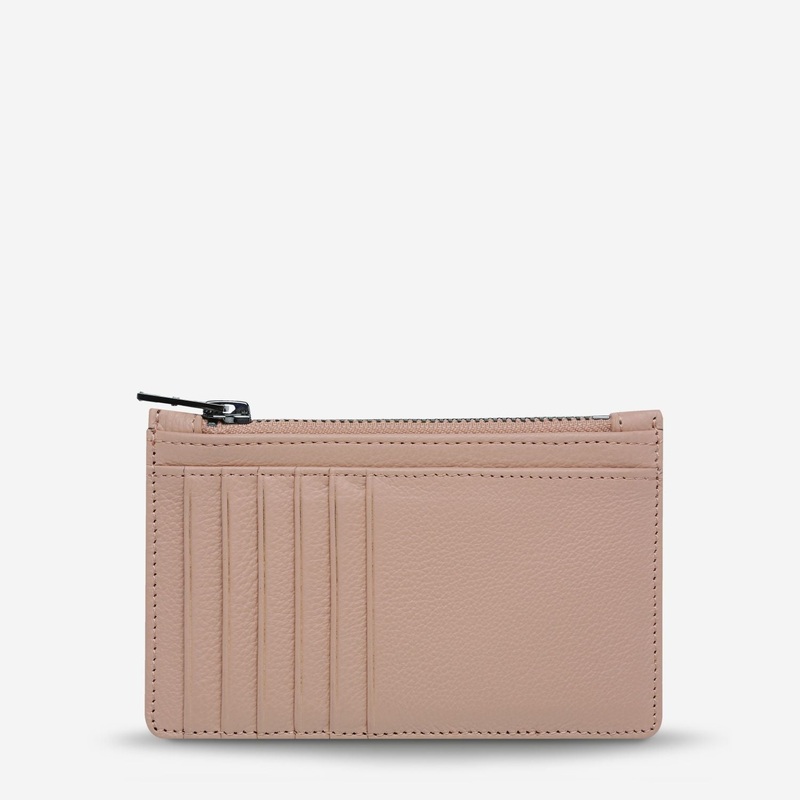 Status Anxiety Avoiding Things Leather Wallet – Dusty Pink