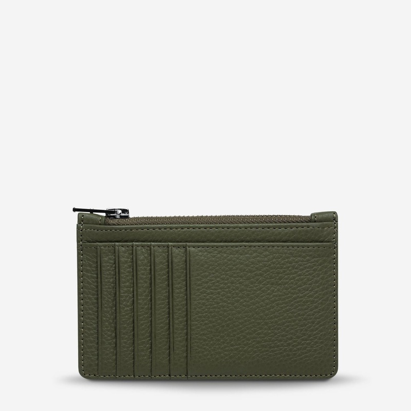 Status Anxiety Avoiding Things Leather Wallet – Khaki