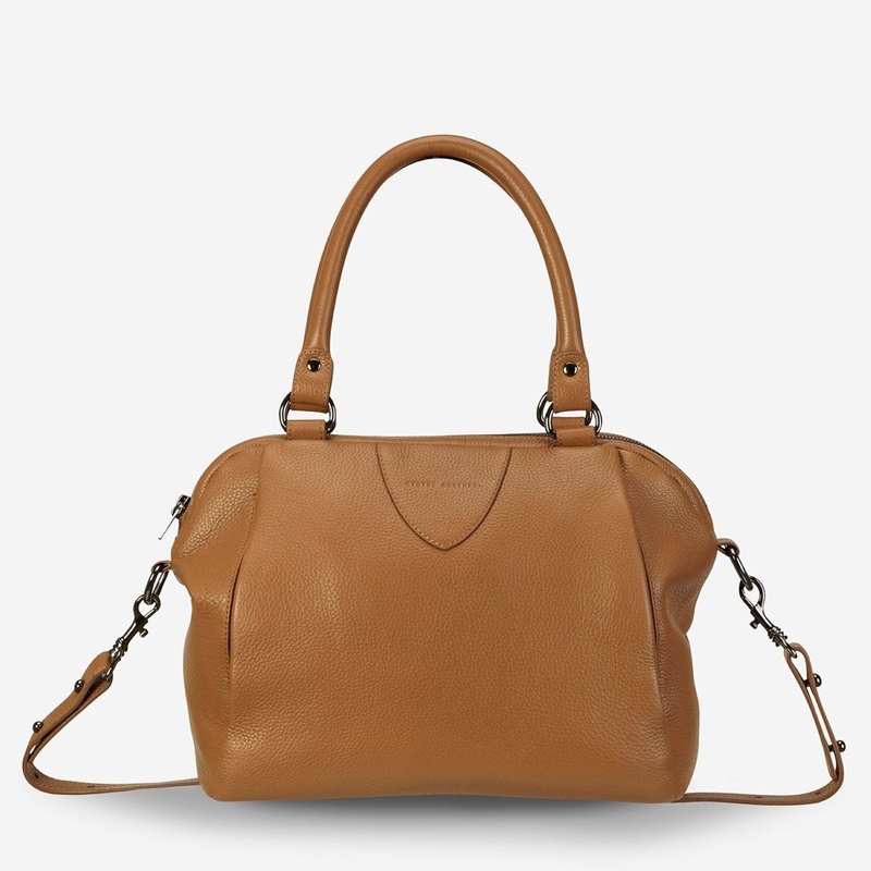 Status Anxiety Force Of Being Italian Leather Crossbody – Tan