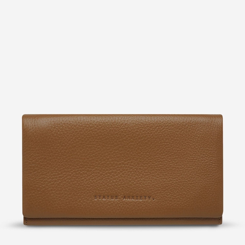Status Anxiety Nevermind Leather Wallet – Tan