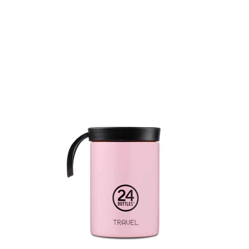 24 Bottles Insulated Travel Snack Pot 350ML – Candy Pink