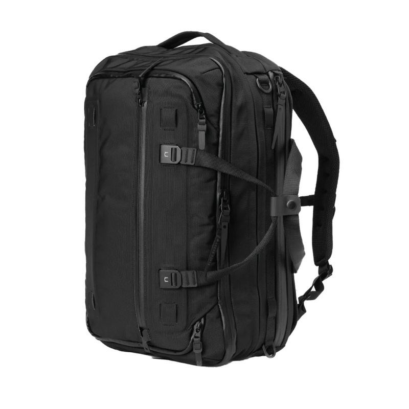 Black Ember Forge Convertible Travel Backpack Embertex Pfas Free 30-40L – Jet Black