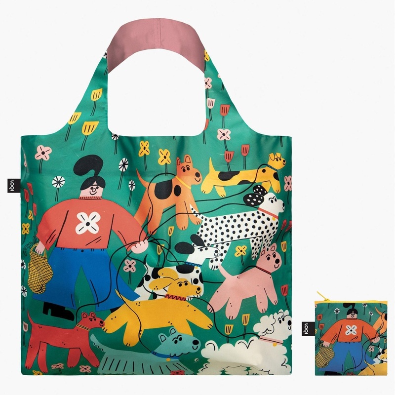 LOQI Artist Foldable Bag – Tess Smith-Roberts – Dog Walking Recycled Bag