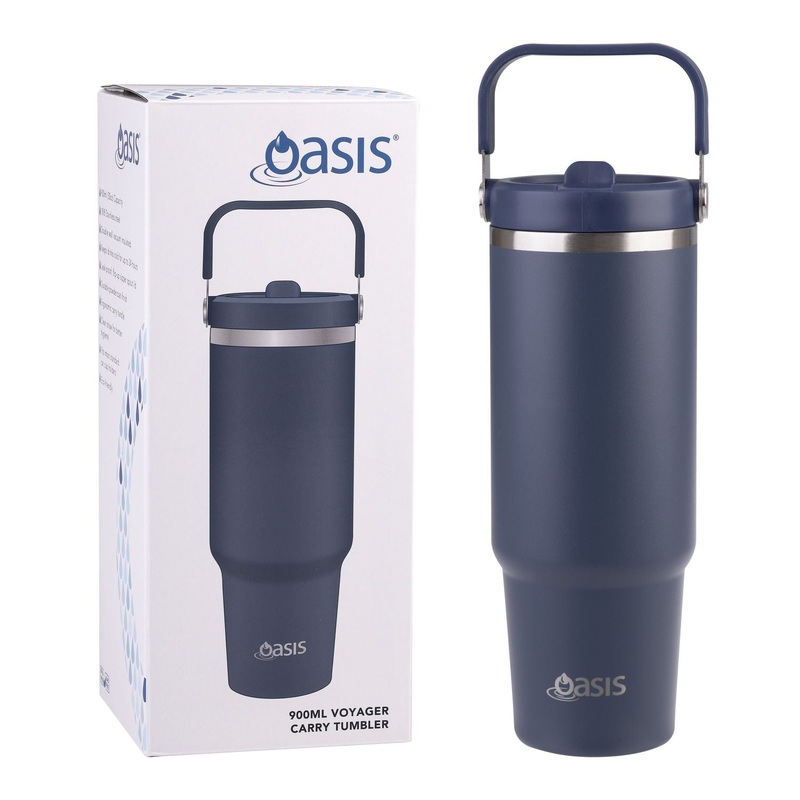 Oasis S/S Insulated Voyager Carry Tumbler Cap Only – Indigo