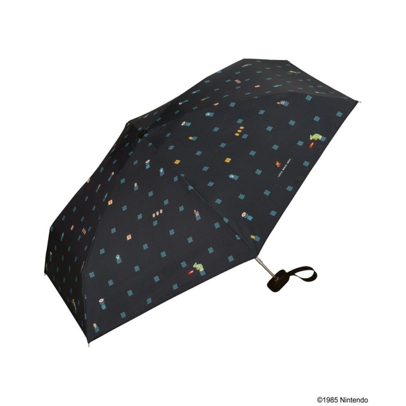 WPC X Super Mario Bros Basic UV Protection UPF 50+ Umbrella 50cm (Black – Bowser)