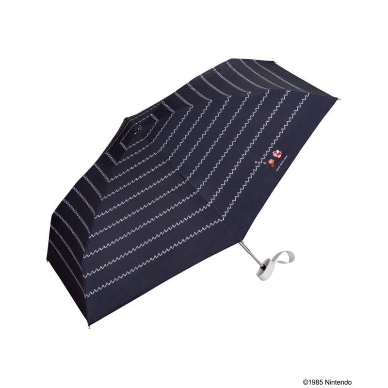 WPC X Super Mario Bros Basic UV Protection UPF 50+ Umbrella 50cm (Navy – Cheep Cheep)