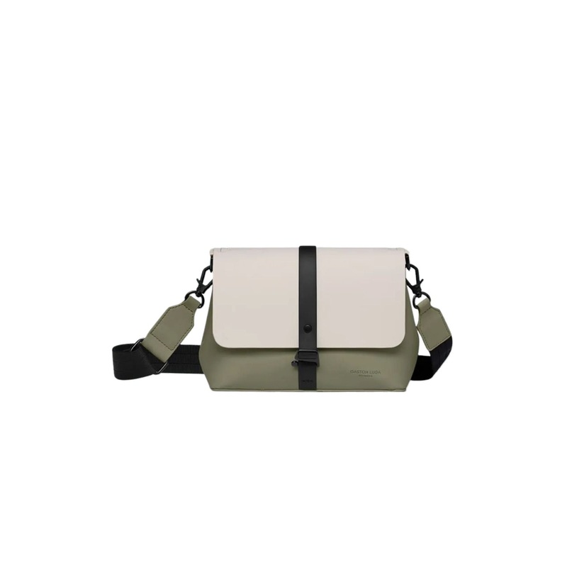Gaston Luga Splash Crossbody Bag – Cloud Cream/Sage
