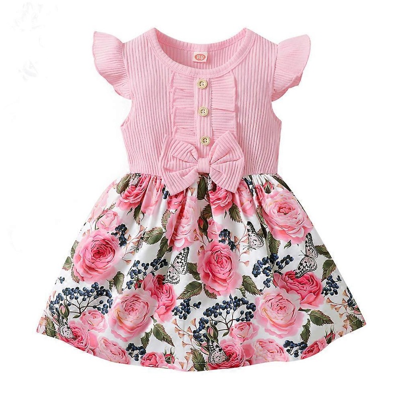 1-5 Years Little Girl Princess Dress Clothing Baby Girl Sleeveless Floral Fashion Dress Children Girl Daily Holiday Clothes | Fruugo SG