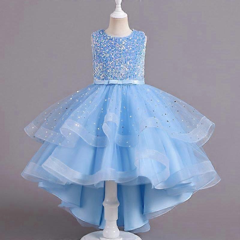 Flower Girls Princess Sequins Baby Wedding Christmas Party Trailing Dress Teenager Children Kids Elegant Vestidos for 3-15Years | Fruugo SG