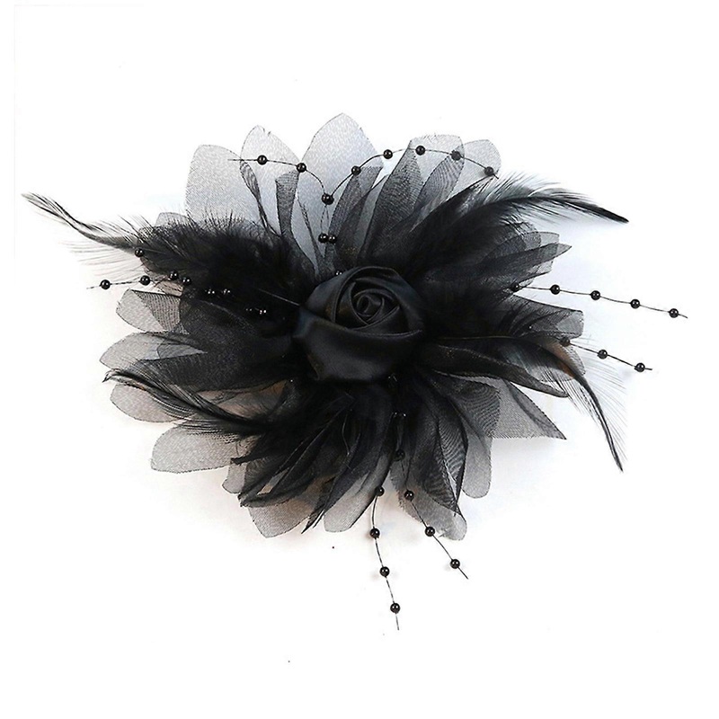 Handmade Project Rose Flower Appliques Craft Gowns Headband Corsage Decors Large Flower Patches for Clothing Ornament  Black | Fruugo SG