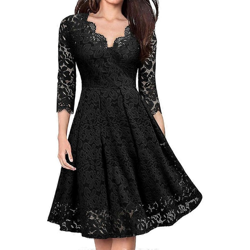 Ladies 50’s Dresses Festive Lace Evening Dresses Vintage Ball Gown Short A-Line Cocktail Dress (Size34-48)Package MOREWEG | Fruugo SG