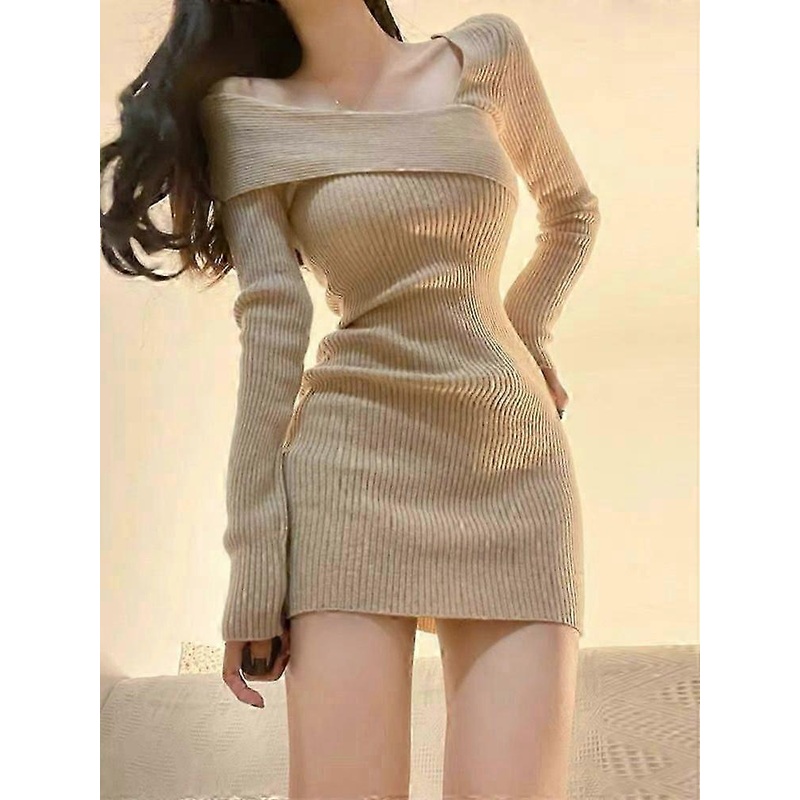 Womens Knitted Slim Short Dress | Fruugo SG