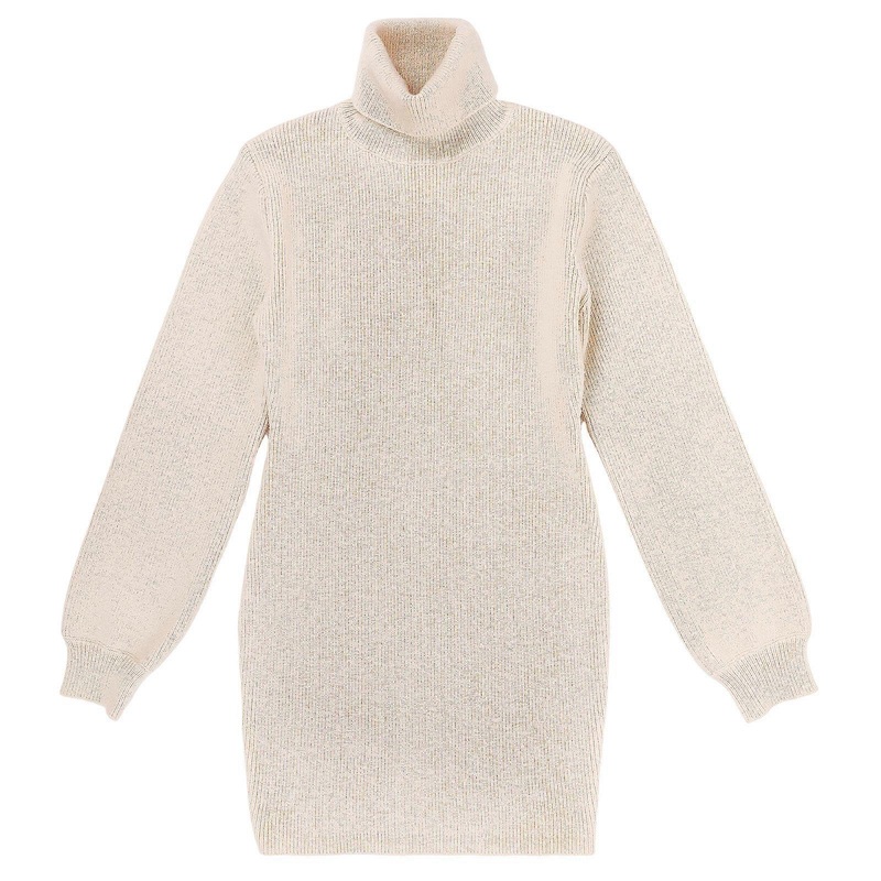 Chunky Sweater Dress Craftsmanship Warm And Durable Turtleneck Feature Long Sleeve Bodycon Shape 1Set | Fruugo SG