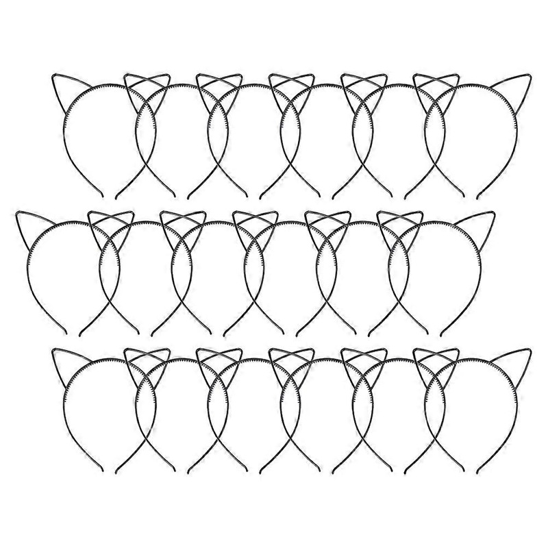 Cute Cat Ears Headband Easter Birthday Celebration Family Members 16.2x14cm Headdress 18Pcs | Fruugo SG