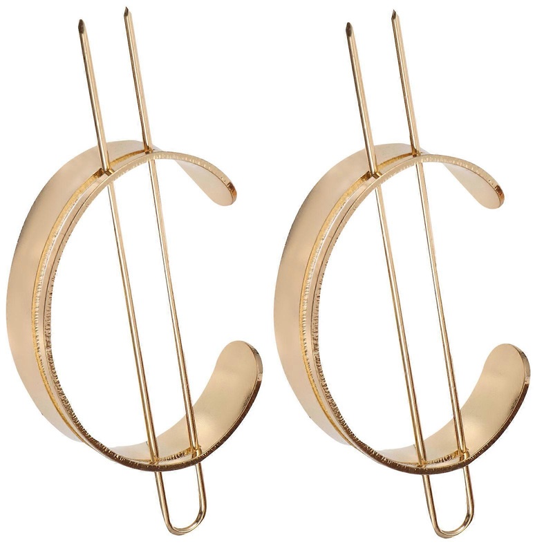 Hair Bun Cage Metal Women Dating Luxurious Finish Semicircle 2Pcs | Fruugo SG
