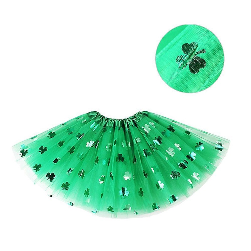 Layered Tulle Tutu Dress For Girls Green Comfortable And Durable 30cm Princess Style 1Set | Fruugo SG