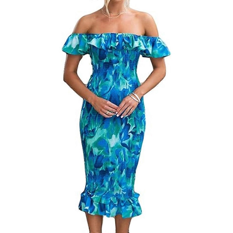 Spaghetti Strap Long Maxi Dresses for Women  Summer Floral Sexy Backless Formal Wedding Guest Dress | Fruugo SG