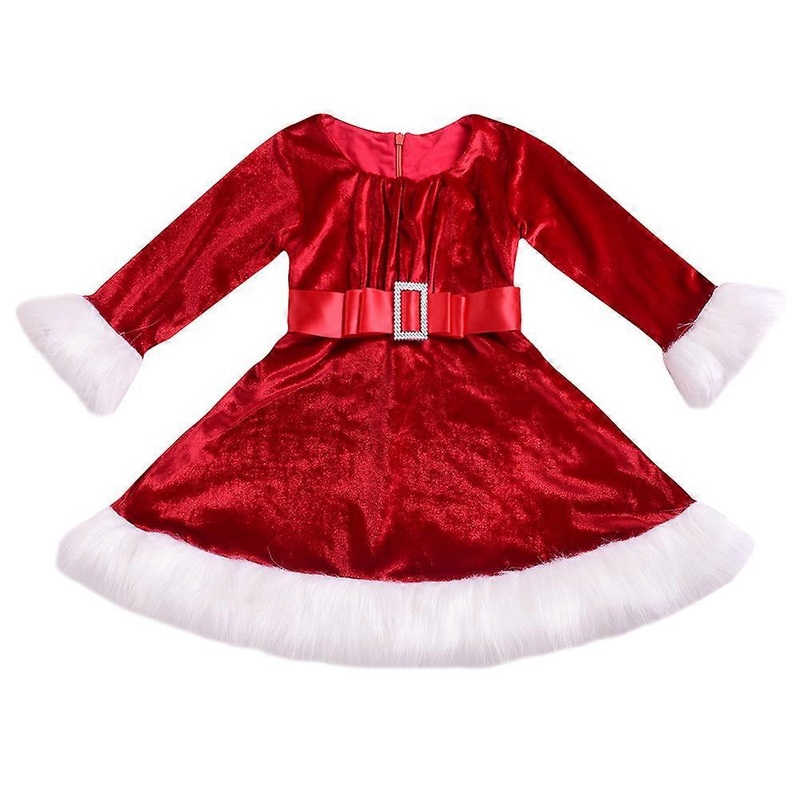 Sweater Dress For Girls Long-Sleeve Fashionable Little Girls School Events Red Costume 1Set | Fruugo SG