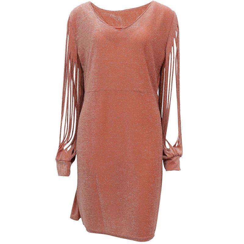 Women Bodycon Mini Dress Tassel Long Sleeve Elegant Cocktail Night Out Wear Golden XL 1Pcs | Fruugo SG