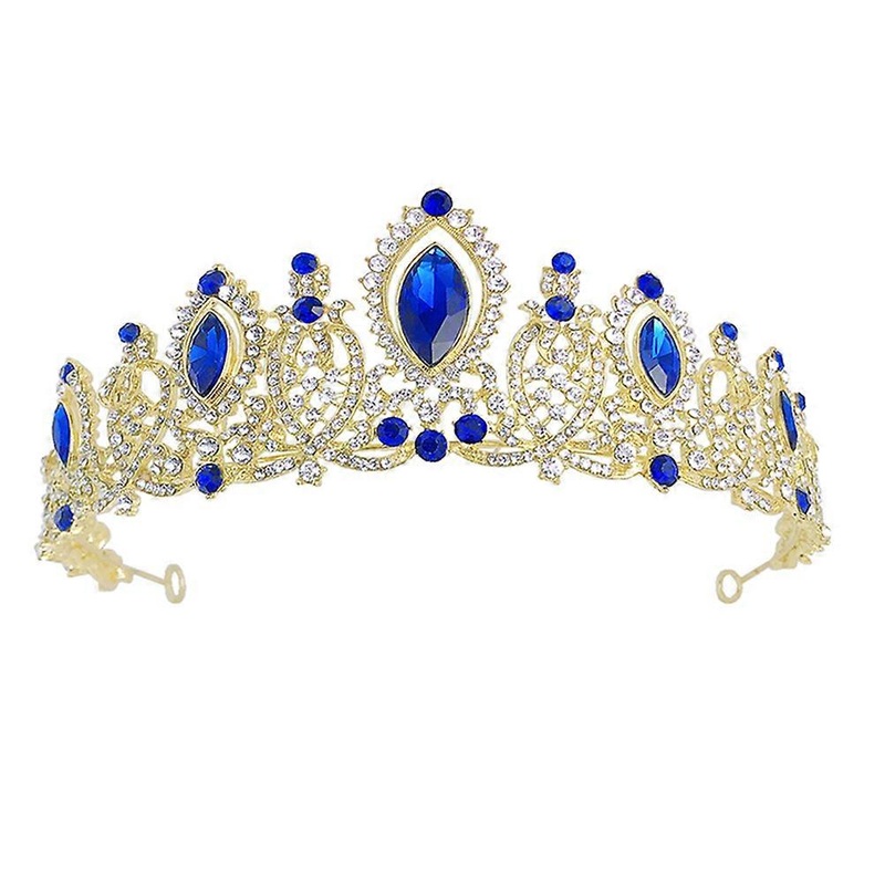 Women Elegant Headdress 1Set For Festivals Fancy Dress Parties Blue Crystal Accessory | Fruugo SG