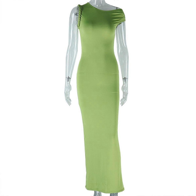 Women Elegant Ruched Bodycon Dress Summer Casual Sleeveless Club Evening Party Cocktail Maxi Dresses | Fruugo SG