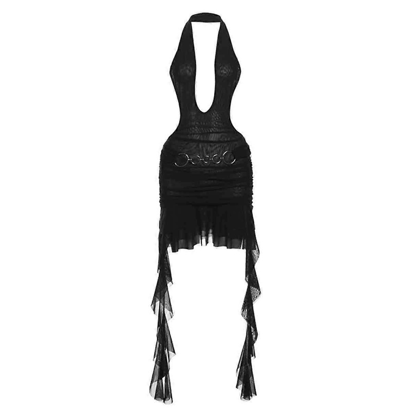 Women Strapless Bandeau Dress Bust Wrap Hip Skimming Irregular Dresses | Fruugo SG