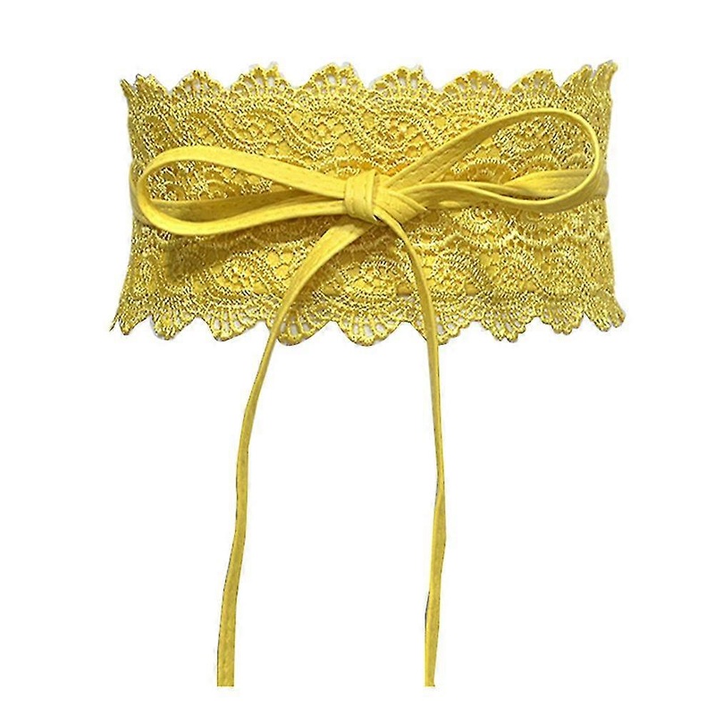 Fashion Wide Lace Tie-up Women Waistband Dress Party Waist Band Belt Sash Decor | Fruugo SG