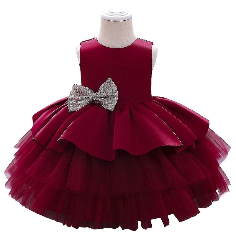 Girls Birthday Wedding Party Dresses Embroidery Flower Wedding Dress   Girl Newborn Princess Dress | Fruugo SG