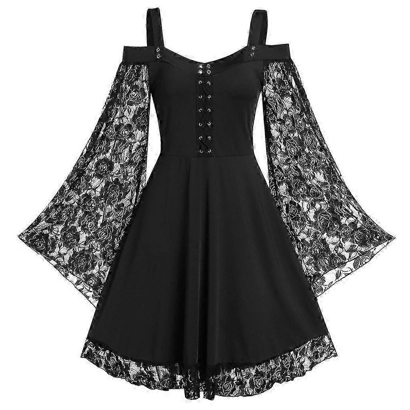 Halloween Medieval Lolita Dress Gothic Lace Costume | Fruugo SG