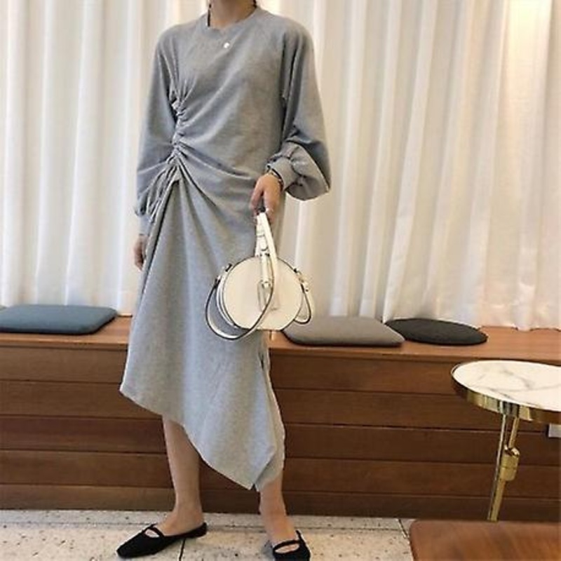 Mid-calf Length  Long Sleeve Dress | Fruugo SG