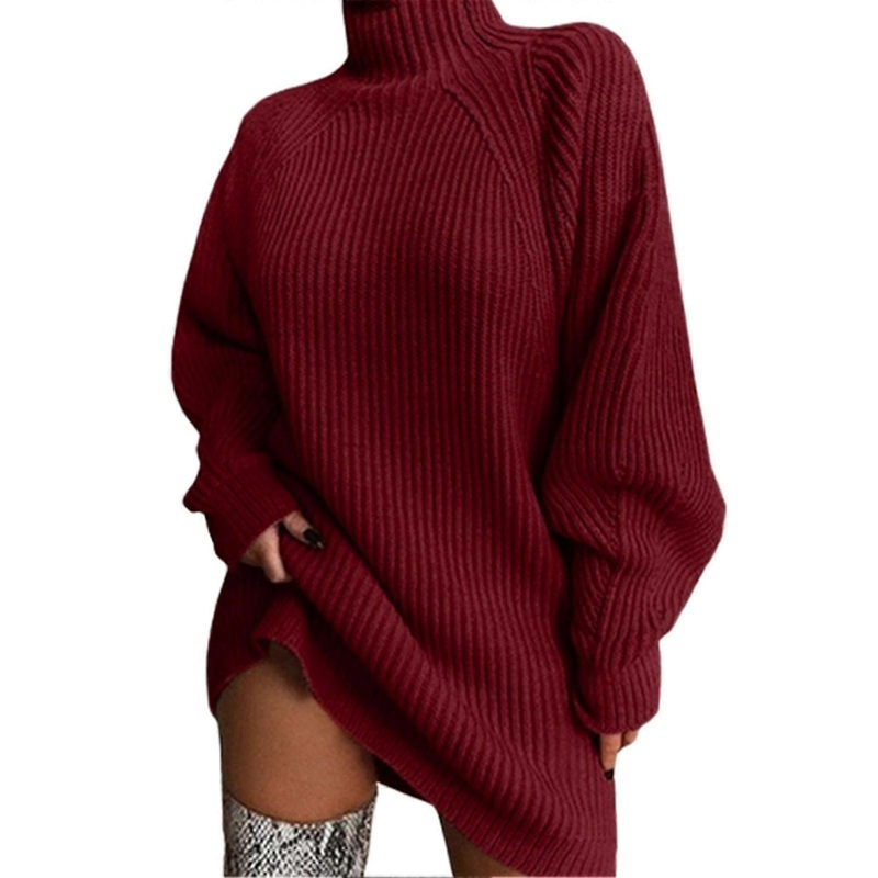 Ribbed Knit Dresses For Women Stretch Loose Long Sleeve Dresses For Women Girls Ladies Wear | Fruugo SG