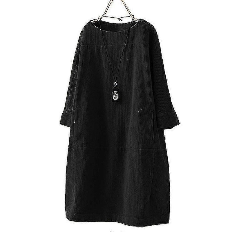 Women’s Vintage Corduroy Short Dress Long Sleeve Split-joint Mini Dresses | Fruugo SG
