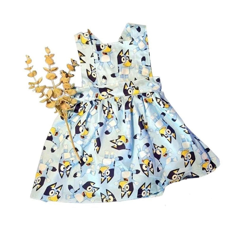 90cm Girl’s Dress Fashion Printed Western Style Princess Dress Baby Trend Dress Summer Sleeveless Cute Printed Dress | Fruugo SG