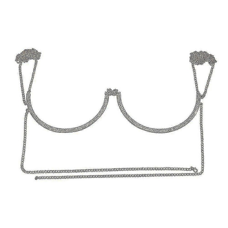 Women Bling Rhinestone Chest Bracket Bra Chain Beach Fashion Bikini Elegant Sexy | Fruugo SG