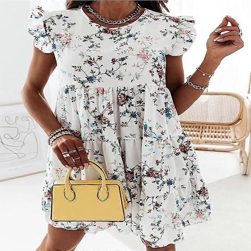 Women Summer Dress Casual Off Shoulder Bohemian Maxi Dresses Elegant A-line Short | Fruugo SG