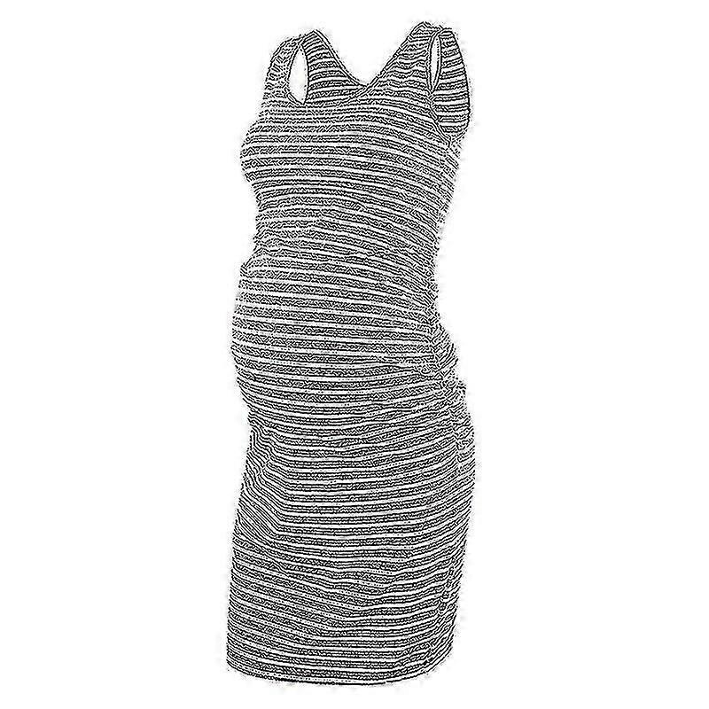 Women Summer Sleeveless Maternity Dress Pregnancy Tank Scoop Neck Mama Clothes | Fruugo SG