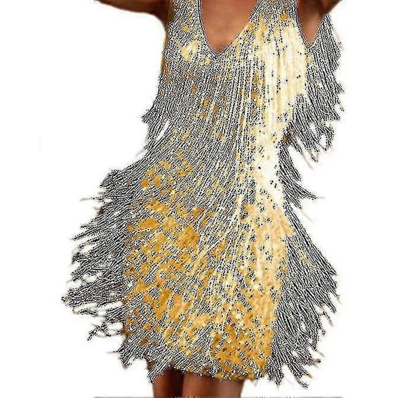 Womens Fringe Dress Sexy Feather Tassels Mini Dress | Fruugo SG
