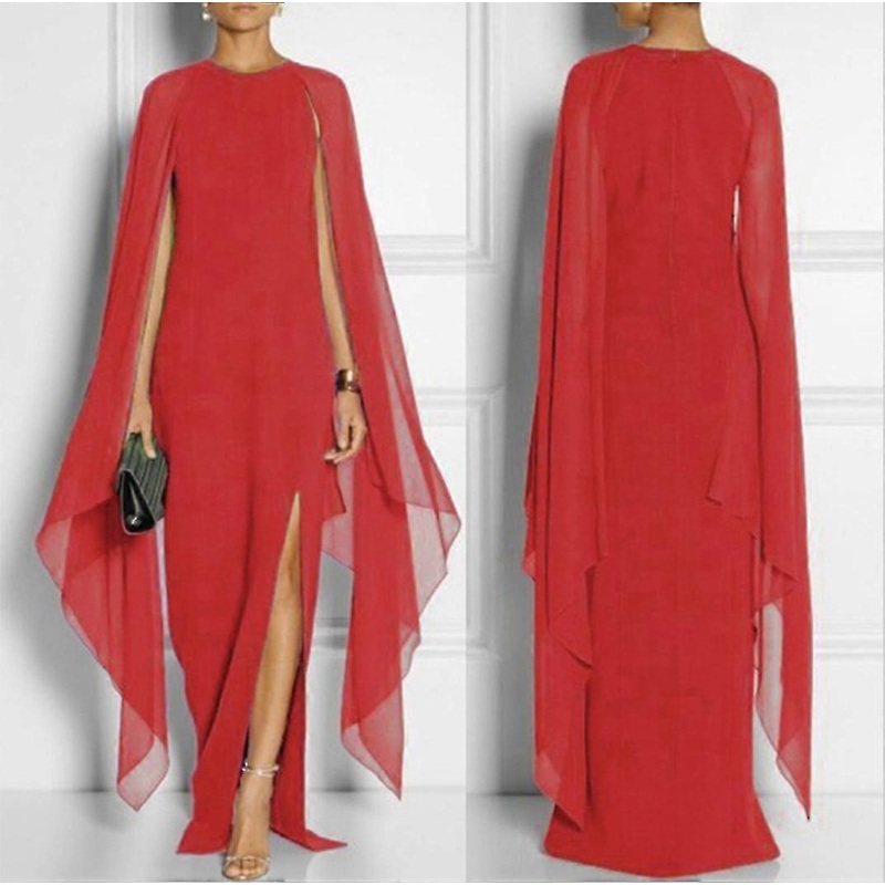 2022 Women’s Chiffon Long Dress Atmospheric Queen Fan Event Dress | Fruugo SG