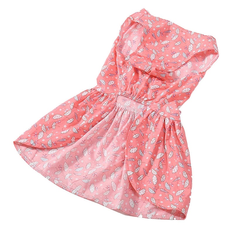 Dog Dress Pink Sleeveless Round Neck Soft Lightweight Elegant Stylish for Daily Party and Photo Shoot | Fruugo SG