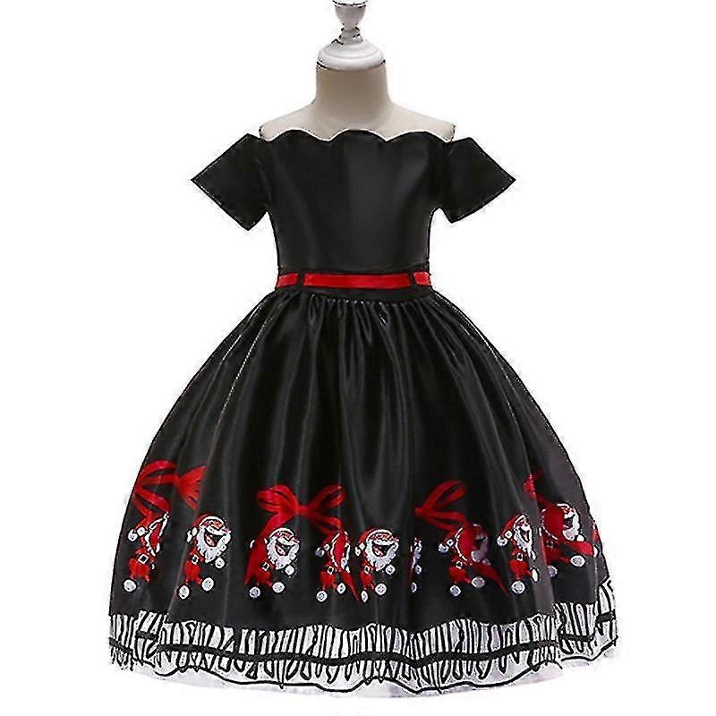 Kids Girls Christmas Big Swing Dress Xmas Printed Prom Ball Gown Evening Formal Princess Dresses | Fruugo SG