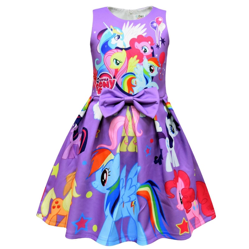 Summer Princess my Little Pony Dresses For Girls Halloween Birthday Party Baby Cartoon Vestidos Dress Clothing | Fruugo SG