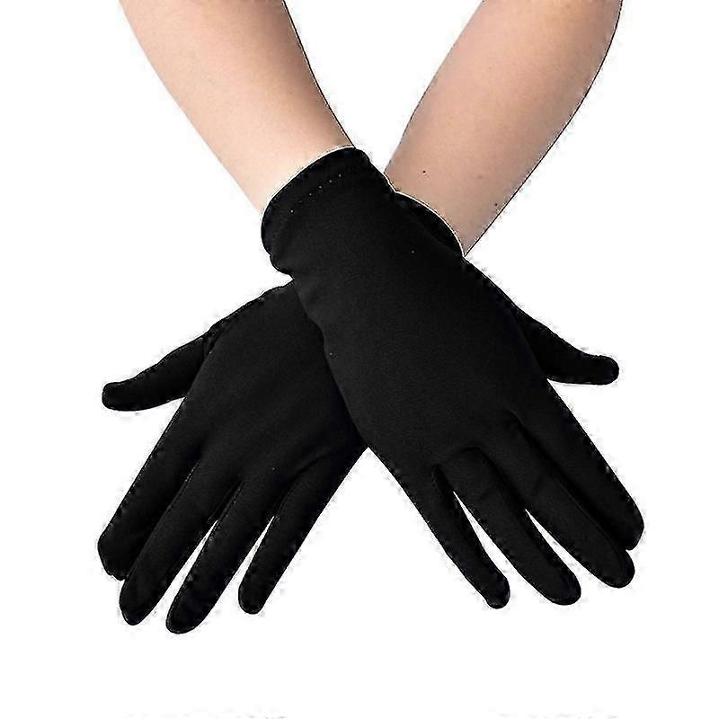 Women Milk Silk Short Gloves Delicate Banquet Party Dress Gloves Multi Color | Fruugo SG