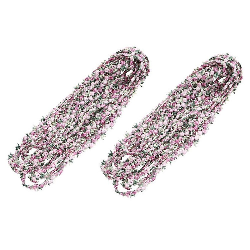 Floral Trim Ribbon present Wrapping Multicolor Polyester Silk Lace Design Bouquets Women 2Set | Fruugo SG