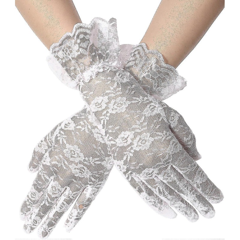 For Ages 5-12  Girls Lace Gloves Tea Party Elegant Gloves Princess Dress Gloves For Wedding Pageant | Fruugo SG